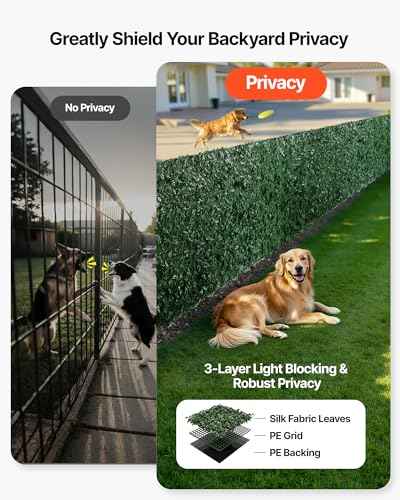 Artificial Ivy Privacy Fence Screen