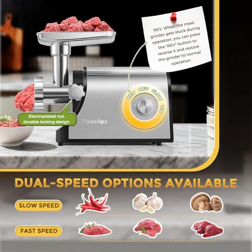 Electric Meat Grinder 3200W Multifunctional with Metal Gearbox