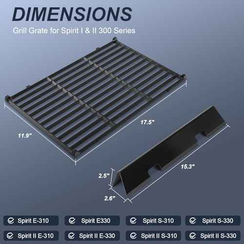 7636 Grates Flavorizer Bars for Weber GS4 Spirit II Series