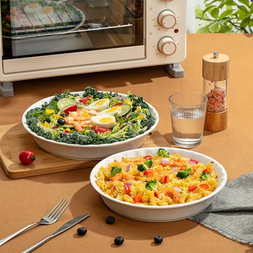 BTaT Ceramic Pie Pan for Baking (2 Count)