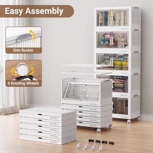 300Qt Stackable Storage Bins with Lid (5 Count)