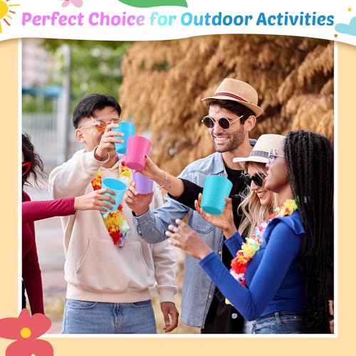 36 Pcs Kids Plastic Cups 8 oz Drinking Toddler Cups (36 Count)