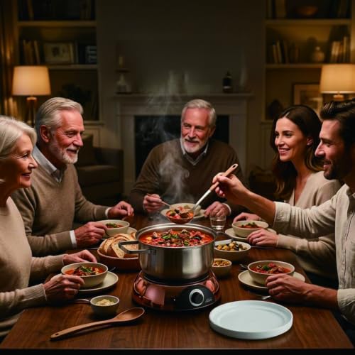 Electric Fondue Pot Set for Cheese