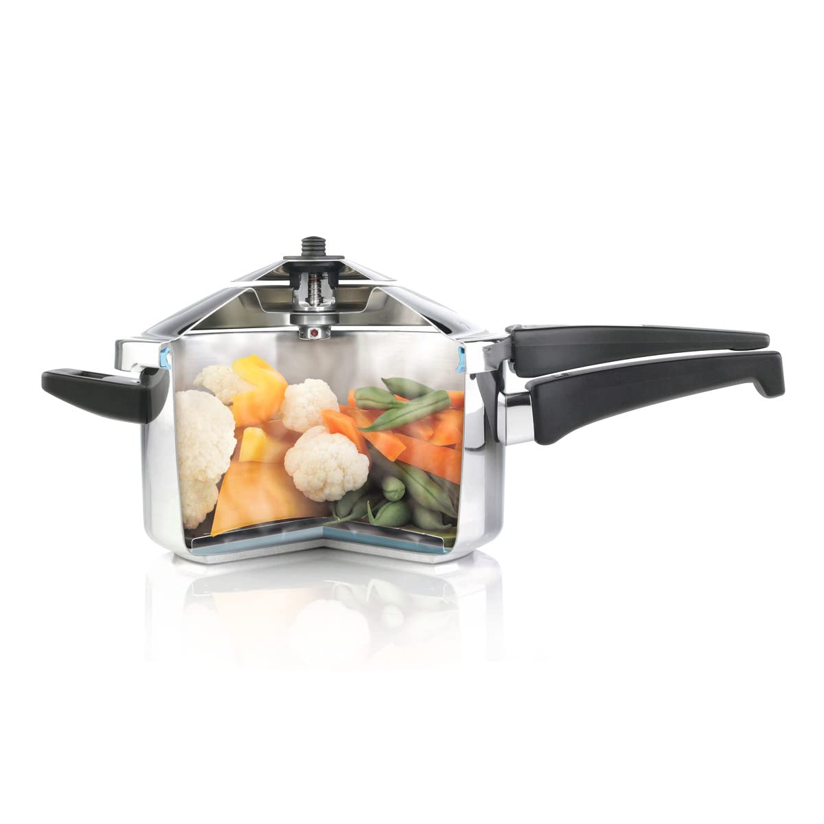 DUROMATIC® Pressure Cooker 11” 8.45 qt family of 6 wide base for better braising