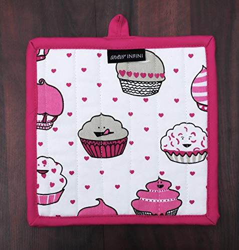 Heat Resistant Pot Holders Set of 3 Nonslip Multipurpose Hot Pads for Cooking and Baking (3 Count)