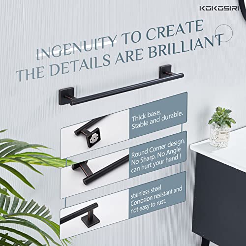 Towel Bar Bathroom Towel Holder for Bath Kitchen Cabinet Towel Rails 20 Inch Oil Rubbed Bronze Stainless Steel B4005ORB