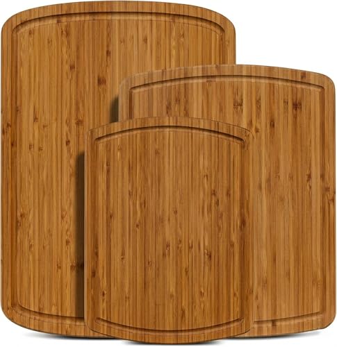 Bamboo Cutting Boards for Kitchen (3 Count)