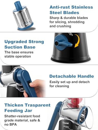 Rotary Cheese Grater Hand Crank