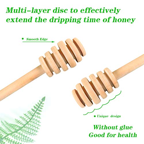 12 Pack Mini Wooden Honey Dipper Sticks (12 Count)