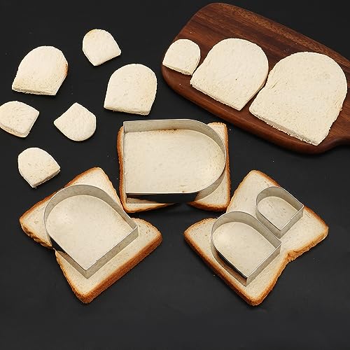 Arched Cookie Cutter Set ANCKNE 4 piece geometric cookie cutter molds (4 Count)