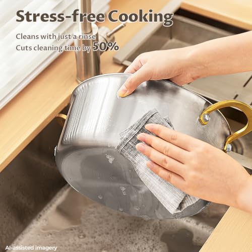 6 QT Stock Pot with Lid