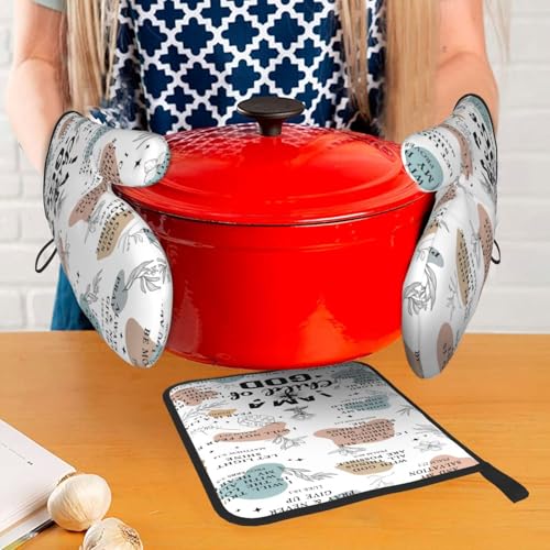 Christian Oven Mitts and Pot Holders Sets of 3 (3 Count)