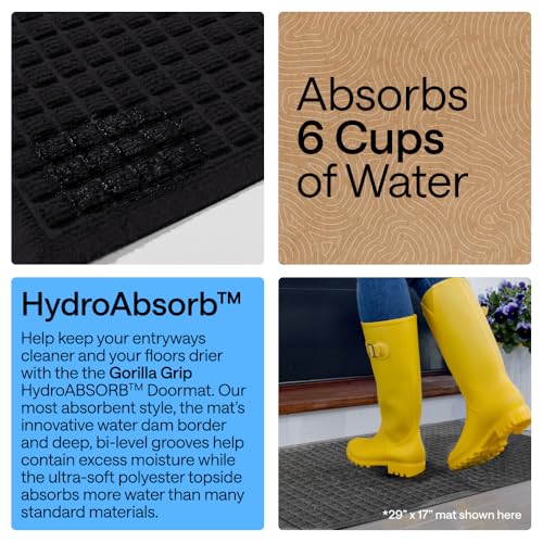 HydroABSORB Door Mat for Indoor Outdoor Use