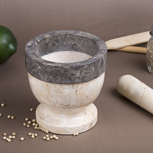 Handcrafted Mortar and Pestle Solid Marble Grinder for Spices and Herbs Artisan Carved from Yushan Marble Elegant and Durable for Everyday Cooking