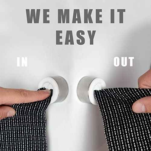 Set of 4 Premium Towel Holders for Bathroom (4 Count)