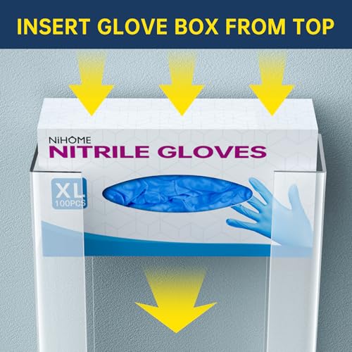 2 Tier Clear Acrylic Glove & Tissue Box Holder Dispenser (2 Count)