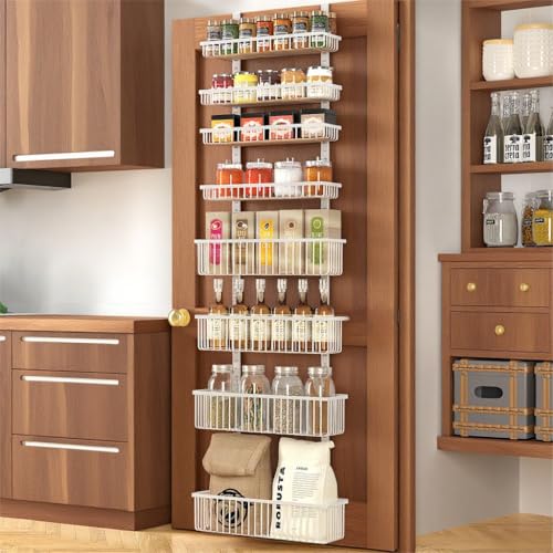 White Over The Door Pantry Organizer