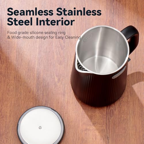 1.7L (57oz) Large Electric Kettle Perfect for 7+Cups of Tea and Coffee,2 quarts Double Wall Big Electric Tea Kettle,Auto Shut Off,1200W Hot Water Kettle Electric-Black