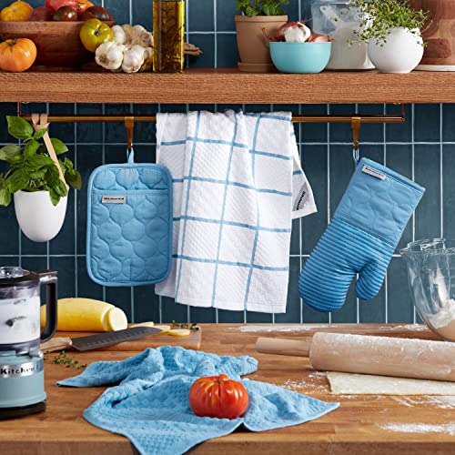 Quilted Cotton Terry Cloth Oven Mitt