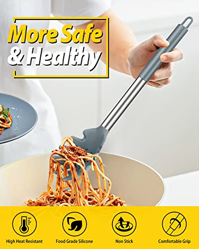 Silicone Soup Ladle and Pasta Spoon Set (2 Count)