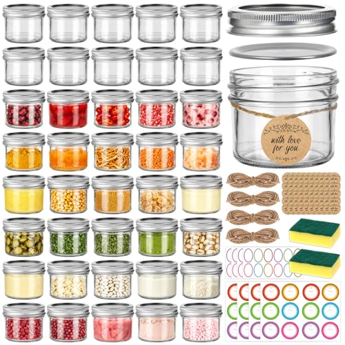 4 oz Glass Mason Jars (40 Count)