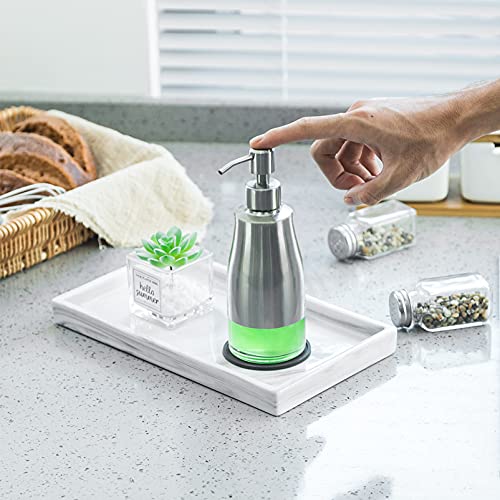 2 Pack Soap Dispenser with Coaster and Stickers (2 Count)