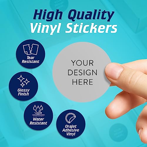 Custom Vinyl Stickers Your Image (100 Count)