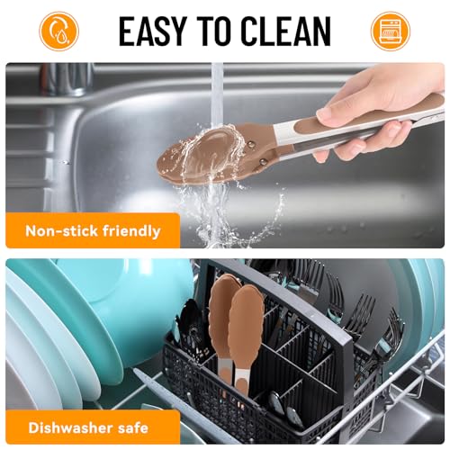 Silicone Serving Tongs for Cooking 9 (3 Count)