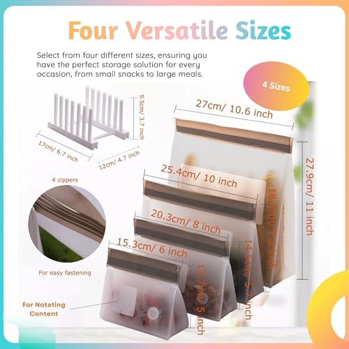 Reusable Food Storage Bags (10 Count)