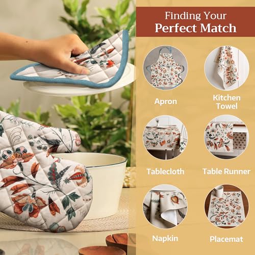 100% Cotton Oven Mitt & Pot Holder Set (2 Count)