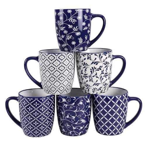 18 OZ Coffee Mugs Set of 6 (6 Count)