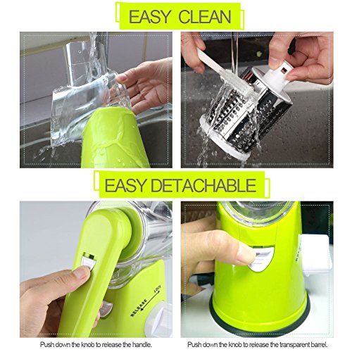 Rotary Cheese Grater Hand Crank Cheese Shredder for Fresh Cheese