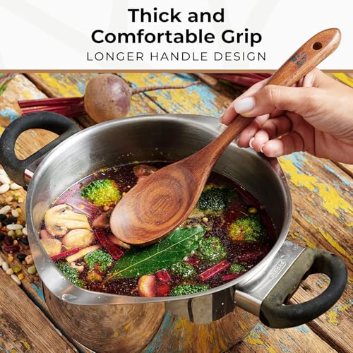 Wooden Spoons for Cooking (10 Count)