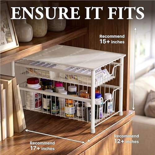 Stackable Sliding Basket Organizer Drawer