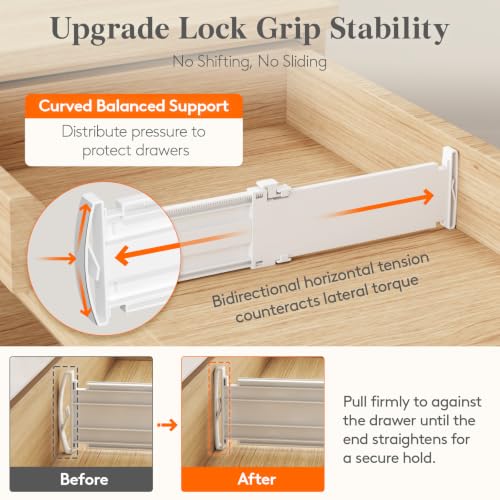 3.2" High Drawer Dividers for Clothes (8 Count)
