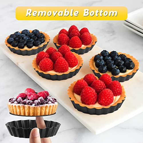 16 Pcs Mini Tart Pans for Baking