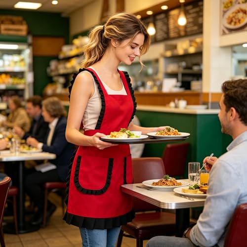 Personalized Custom Aprons Custom Adjustable Kitchen Cooking Aprons Hair Stylist Cafe Work Aprons For Men And Women