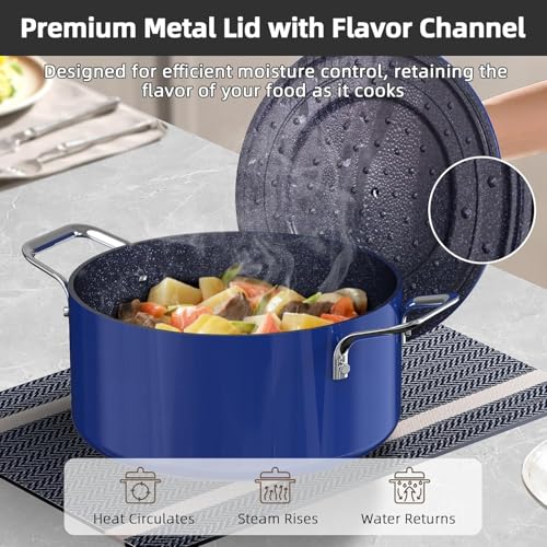 Lux 13pc Forged Lightweight Nonstick Ceramic Cookware Set