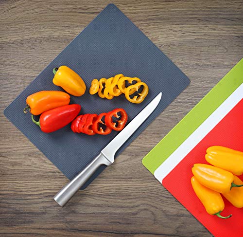 Heavy Duty Grippmat Flexible Cutting Board Set of Four (4 Count)