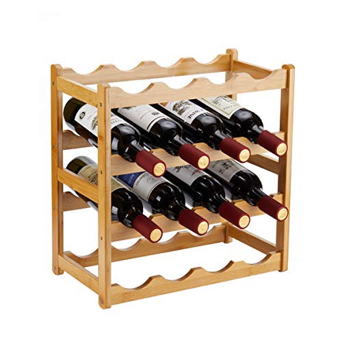Bamboo Wine Rack (16 Count)