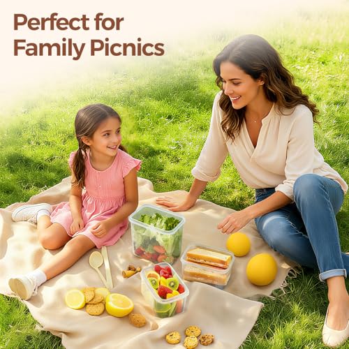 Airtight Food Storage Containers with Lids 0.8 (3 Count)
