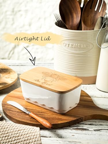 Covered Butter Dish for Countertop