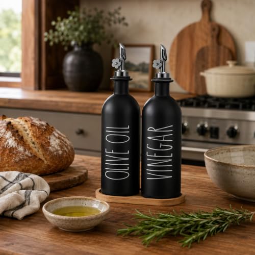 16oz Olive Oil Dispenser Bottles for Kitchen (2 Count)