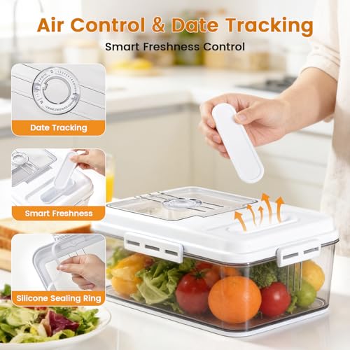 Bread Box for Homemade Bread for Kitchen Counter Airtight (2 Count)