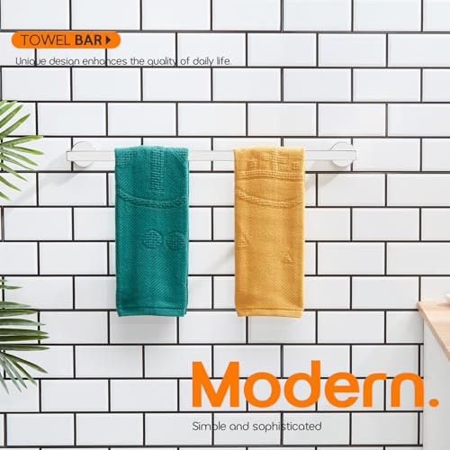 20 Inch Bathroom Towel Bar Bath Towel Rack Kitchen Towel Holder Towel Shelf Wall Mounted SUS304 Stainless Steel Polished Chrome AN4001CH