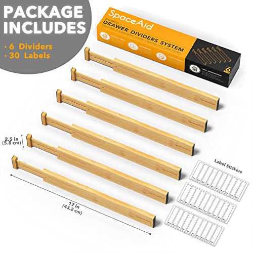 Bamboo Drawer Dividers