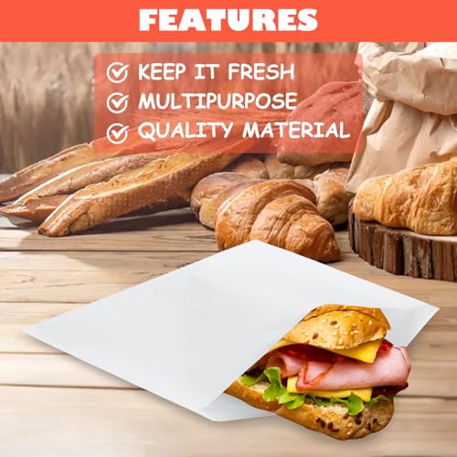 600 Pack Wax Paper Sandwich Bags 8x10 inch Wax Paper Bags (600 Count)