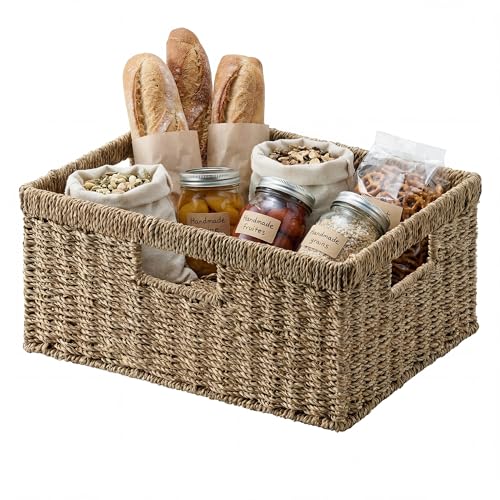 Wicker Storage Baskets for Shelves