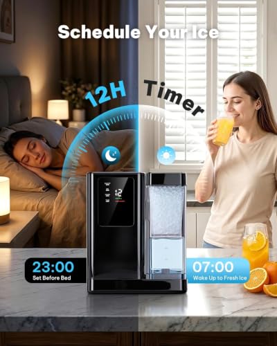 Nugget Ice Maker Countertop with 3L Detachable Tank