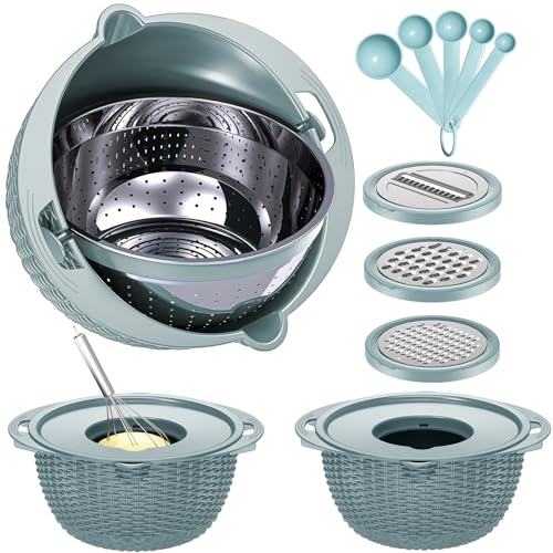 4 1 Strainer with Bowl & Spoons Set